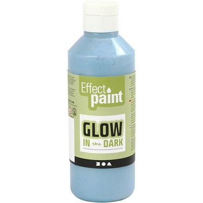 Creativ Company Glow in the dark verf - lichtblauw, 250ml Creativ Company Glow in the dark verf - lichtblauw, 250ml