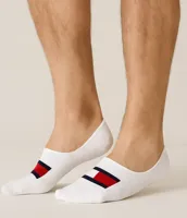 Tommy Hilfiger 2-pack - katoenen Footies sokken - Lage sneakersokken voor dames en heren die niet afzakken - thumbnail