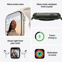 Refurbished Apple Watch Series 7 41mm Wit Als nieuw - thumbnail