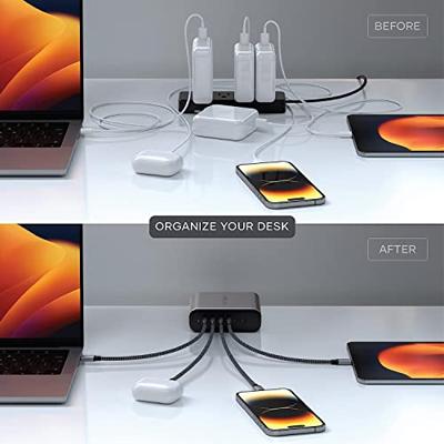 Satechi USB-C 6-port GaN charger (200W) - Space Gray Satechi USB-C 6-port GaN charger (200W) - Space Gray