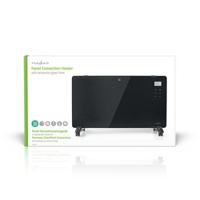 Nedis HTPL20FBK Glazen Paneel Convectorkachel Thermostaat Lcd-scherm 2 Warmtestanden Staand / Wandmontage 2000 W Zwart - thumbnail