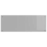 VidaXL Keuken spatscherm lichtgrijs 110 x 40 cm gehard glas - thumbnail