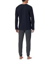 Schiesser Schiesser Pyjama Long nightblue 181922 54/XL - thumbnail