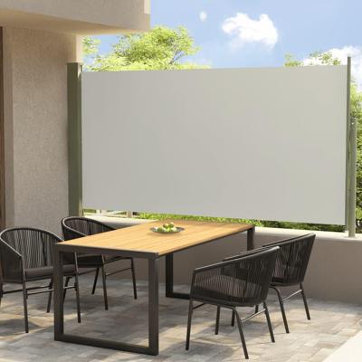 VidaXL Tuinscherm uittrekbaar 160x300 cm crèmekleurig