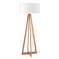 Good&Mojo Vloerlamp 'Everest' Bamboe en Eco linnen, kleur Wit - thumbnail