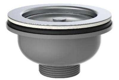 Kirchhoff ECO-SAVE kunststof korfventiel, grijs, 1 1/2" ET, roestvrijstalen ventielbeker en zeef Ø114 mm - 98835249 Kirchhoff ECO-SAVE kunststof korfventiel, grijs, 1 1/2" ET, roestvrijstalen ventielbeker en zeef Ø114 mm - 98835249