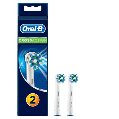 Oral-B CrossAction Vervangende Borstelkoppen 2 keer Oral-B CrossAction Vervangende Borstelkoppen 2 keer