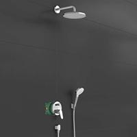 Hansgrohe Crometta S complete inbouwset 240 1jet met ééngreeps mengkraan, chroom - thumbnail