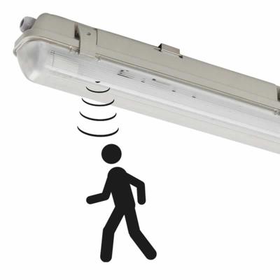 LED TL sensor waterdicht armatuur 2100 lumen 14W 120cm 4000K ip65 automatisch licht aan