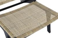 Leunstoel DKD Home Decor Zwart Natuurlijk Hout Teakboom 65 x 78 x 68 cm - thumbnail