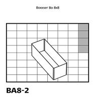 Raaco Inzet box, afm ba8-2, h: 80 mm, afm 157x55 mm, 4 stuk/ 1 doos - thumbnail