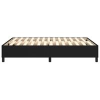 Bedframe zonder matras stof zwart 140x190 cm - thumbnail