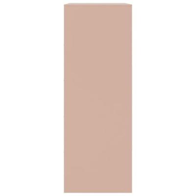 Dressoir 67x39x107 cm staal roze