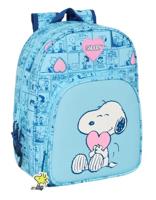 Schoolrugzak Snoopy Love Licht Blauw 26 x 34 x 11 cm - thumbnail