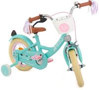 AMIGO Perfect 12 Inch 21 cm Meisjes Terugtraprem Turquoise - thumbnail