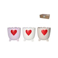 Bloempot Romeo 3 ass 12,5x12,5x12,5 cm - thumbnail