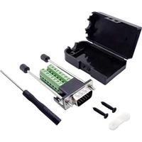 TRU COMPONENTS T1904C098 D-sub male connectorset Aantal polen: 15 Schroeven 1 stuk(s) - thumbnail