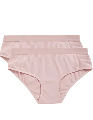 2-pak meisjes Hipsters Organic 31985 - Meisjes onderbroek Biologisch katoen