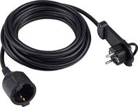 Meister Verlengsnoer Vlakstekker 5M Zw W - WU7432540 - thumbnail