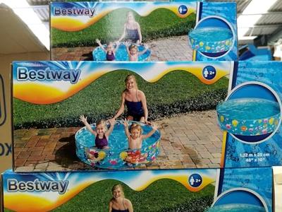 Bestway Kinderzwembad Stijf PVC Zee 122x25 cm +2 Jaar Tuin 55028