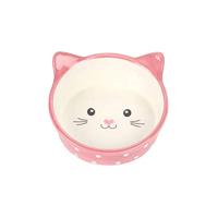 HAPPY PET VOERBAK KAT POLKA ROZE / CREME - thumbnail