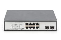 Digitus DN-95140 19 netwerk switch RJ45/SFP 8 + 2 poorten 10 / 100 / 1000 MBit/s PoE-functie - thumbnail