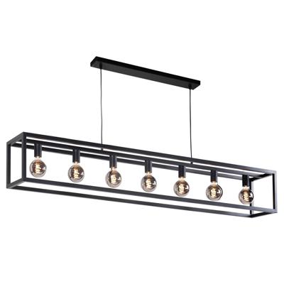 Highlight Design hanglampFragola 170cm 7-lichts zwart - H5841.01