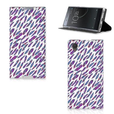 Sony Xperia L1 | Hoesje met Magneet | Feathers Color Sony Xperia L1 | Hoesje met Magneet | Feathers Color