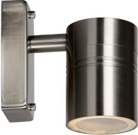 Lucide ARNE-LED - Wandspot / Wandlamp Binnen/Buiten - Ø 6,3 cm - LED - GU10 - 1x5W 2700K - IP44 - Mat chroom - thumbnail