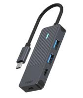 Rapoo USB-C Hub, USB-C naar USB-A en USB-C - thumbnail