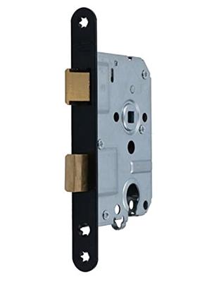 Nemef dag- en nachtslot - PC55 mm - doornmaat 50 mm - 1269/3 - zwart gelakt