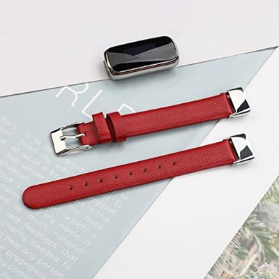 Fitbit Luxe - Leren bandje - Maat: Small - Rood Fitbit Luxe - Leren bandje - Maat: Small - Rood