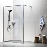 Sealskin Contour Inloopdouche A3 140x200 cm 6mm Helderglas RVS - thumbnail