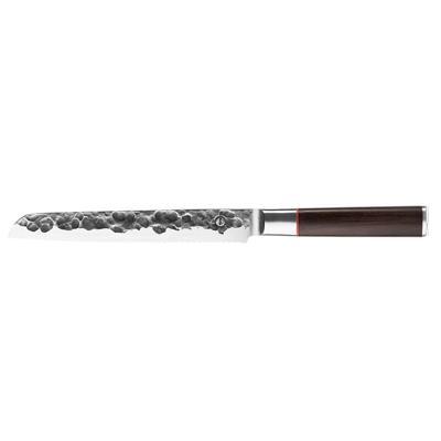 Broodmes - GESMEED - SEBRA - Japans 440C staal - Dalbergia houten handvat - L 20,5 cm