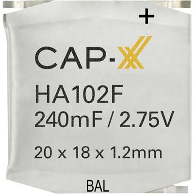 CAP-XX HA102F Super-Cap condensator 240 mF 2.75 V 1 stuk(s) Box
