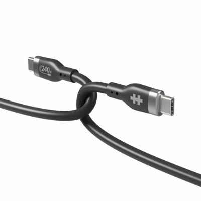 Hyper HyperJuice silicone USB-C naar USB-C kabel (1m/240W) - Black - thumbnail