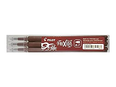 Pilot vullingen voor Frixion Ball en Frixion Ball Clicker, bruin , etui met 3 stuks
