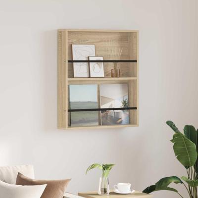 Tijdschrift Rek Sonoma Eiken 60 x 12 x 70 cm Bewerkt hout Tijdschrift Rek Sonoma Eiken 60 x 12 x 70 cm Bewerkt hout