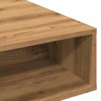 Salontafel 105x55x32 cm bewerkt hout artisanaal eikenkleurig - thumbnail