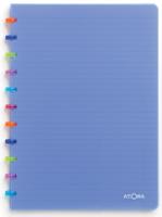Atoma Tutti Frutti schrift, ft A4, 144 bladzijden, geruit 5 mm, transparant blauw - thumbnail