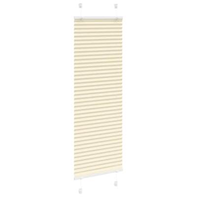 VidaXL Plissé rolgordijn 40x100 cm stofbreedte 39,4 cm polyester crème VidaXL Plissé rolgordijn 40x100 cm stofbreedte 39,4 cm polyester crème
