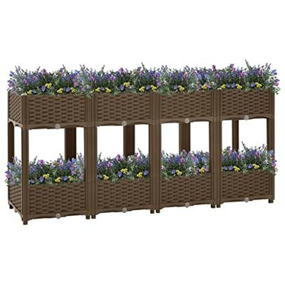 VidaXL Plantenbak verhoogd 160x40x71 cm polypropyleen VidaXL Plantenbak verhoogd 160x40x71 cm polypropyleen