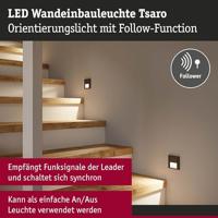 Paulmann 80001 Tsaro eckig 80x36mm Wandinbouwarmatuur LED 1 W Zwart (mat) - thumbnail