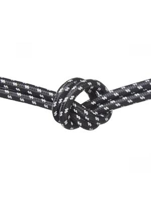 Strijkijzersnoer 3-aderig - per meter - zwart/wit