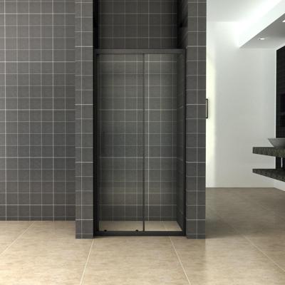 Skyline nis schuifdeur 1200 x 2000 x 8 mm nano helder glas/mat zwart