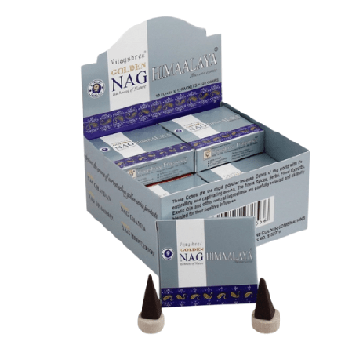 Golden Nag Wierookkegels - Himalaya