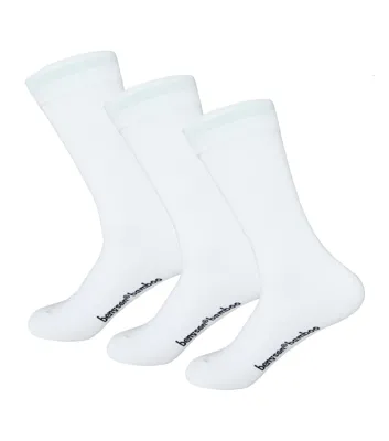 BENYSØN 6-paar Bamboe sokken - Naadloos - Dames & Heren - Comfortabele sokken - Zwart - Blauw - Anti zweet - 40 - Wit - 40 - 40