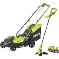 RYOBI ONE+ 18V Accu 33cm Grasmaaier & 25cm Grastrimmer kit (incl. 1x 4.0Ah accu & lader) - thumbnail