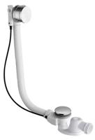 Ben universele afvoer met overloop-vulcombinatie en flexibele slang chroom - thumbnail