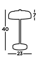 Searchlight Led tafellampjeFrisbee - eu59801-1sm - thumbnail